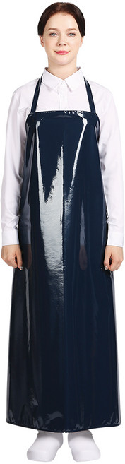 네오브릭 방수앞치마 단면 (대) 목끈형 90X120 16color, 곤색/유광, 1개