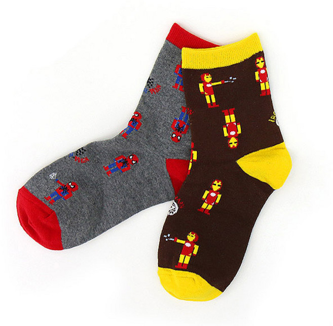 [K1708] 아이언맨 팬시양말 [2족세트 14101]