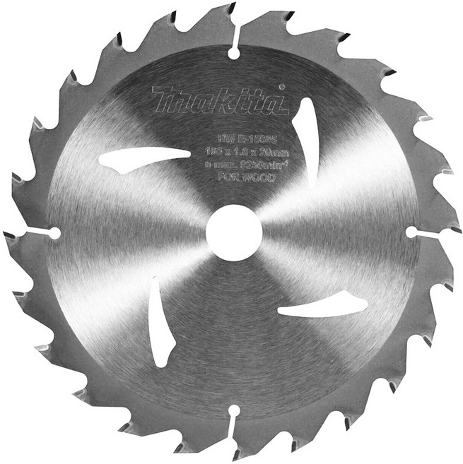 마끼다 목재 원형톱날 E-15665 스킬날 165MM, 1개