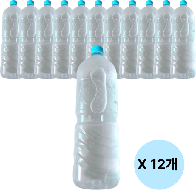 농심 백산수 유/무라벨 랜덤, 12개, 2L