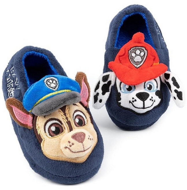 Paw Patrol 슬리퍼 아동용 유아용 3D 귀 체이스 마샬 하우스 슈즈 8.5 미국 어린이 블루. 161604