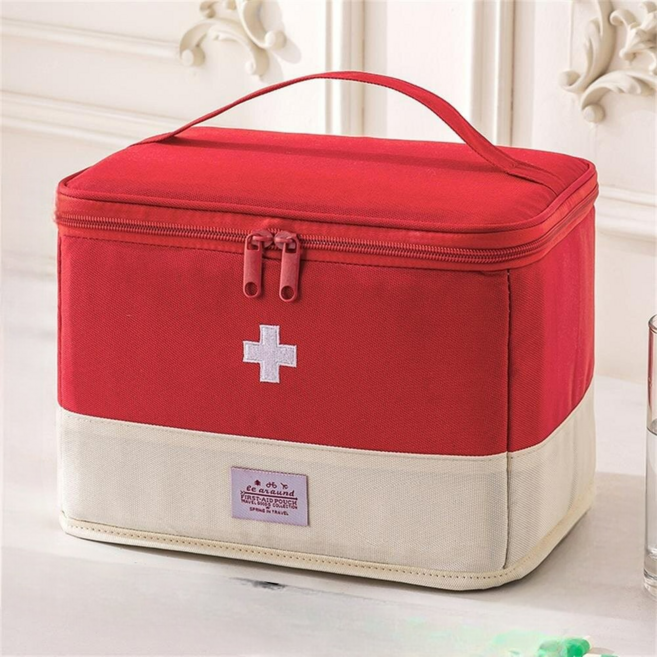 le araund 醫藥收納包, 紅色-特大號-醫藥包, 1個