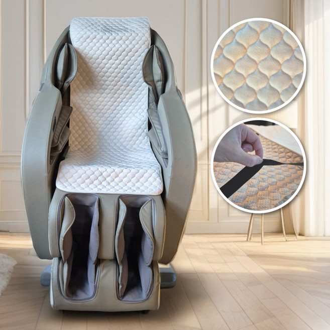 커버무드 촉감좋은 안마의자 커버 맞춤제작 바디프랜드 코지마 휴테크 호환가능, 1개, 베이지