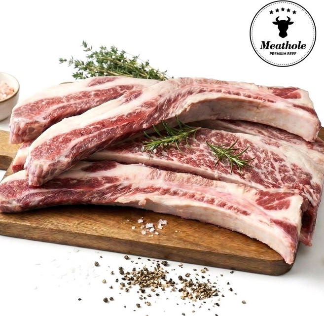 미트홀 우대갈비 1kg 바베큐 꽃갈비 678번 지방미제거, 1개