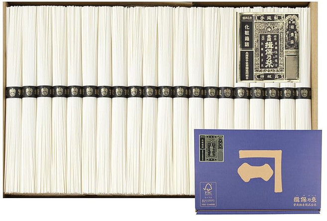손으로 늘린 소면 이보노이토 손으로 늘린 소면 특급품 검은 띠 용박스 포장 2kg50g×40묶음, 1개, 1g