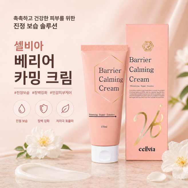 [비아블]셀비아 베리어 카밍 크림, 1개, 150ml