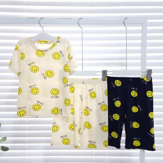 (무배)아동 주니어 여름 잠옷 반팔 반바지 세트 어린이 홈웨어 파자마