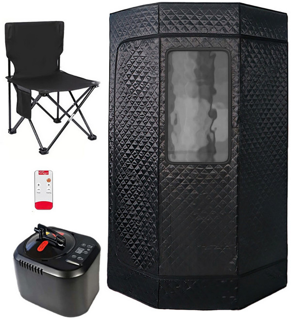 MM몰 가정용 1인 사우나 습식 찜질방 접이식 전신 이동식 한증막, 가정용 사우나