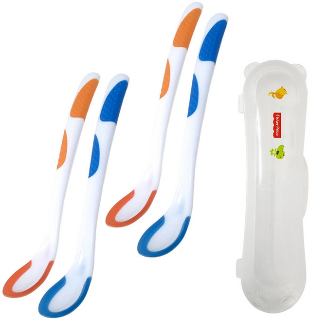 피셔프라이스 온도감지 이유스푼 2P (2세트) + 전용케이스(1개), 1개