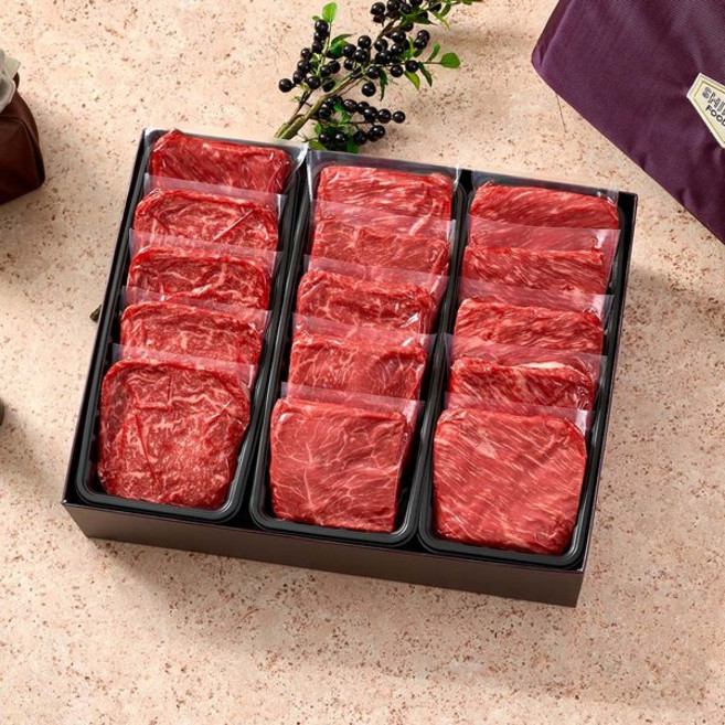 안성마춤농협 1++ 한우 프리미엄 모듬 세트(진) 2.7kg(등심 양지 불고기 국거리)(신세계백화점 포장), 안성마춤농협 1++ 한우 프리미엄 모듬 세트(진) 2.