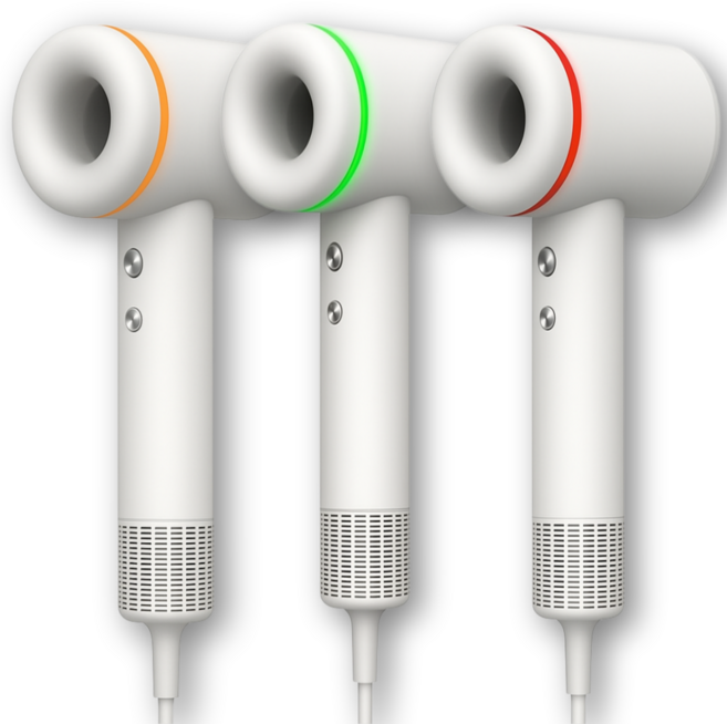 국내KC인증 BLDC 항공모터 저소음 고출력 가벼운 가정용 전문가용 드라이기 1400W, 우유니화이트, 5024HD