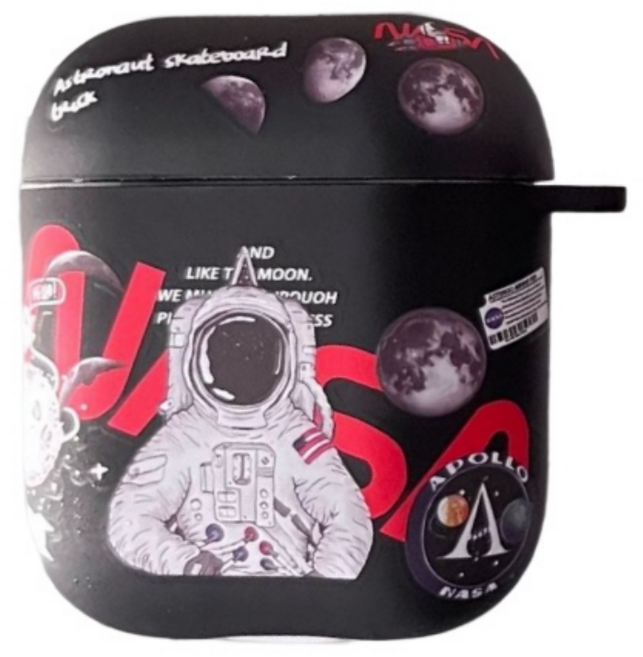 디프른티 에어팟1/2/3/4세대 프로/프로2 TPU 케이스, 에어팟1/2세대, 14.갤럭시 우주인, 1개