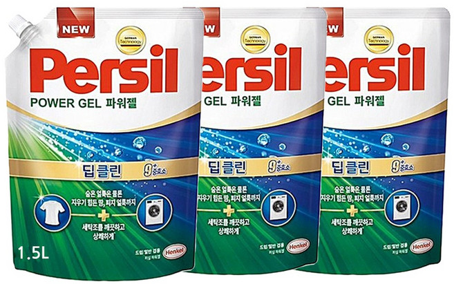 퍼실 파워젤 플러스 겸용 리필, 1.5L, 6개