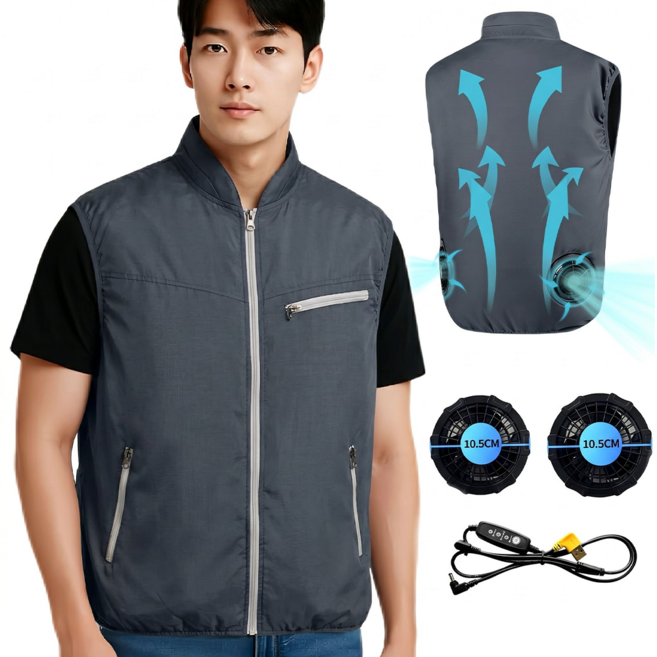 아이스 냉방 선풍기 조끼 여름작업복 K-2-2376
