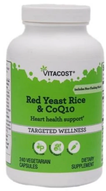 비타코스트 홍국쌀 코큐텐 캡슐 Vitacost Red Yeast Rice CoQ10, 1개, 240정 - 쿠팡