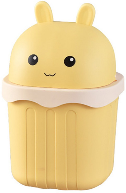더자카 토끼 데스크 미니 휴지통, 옐로