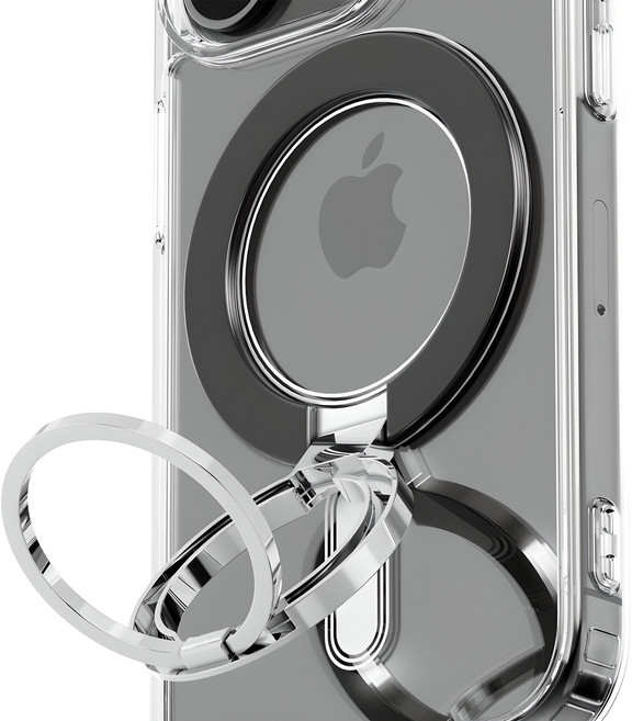 누아트 맥세이프 마그네틱 핑거링 그립 스마트톡, 블랙, 1개