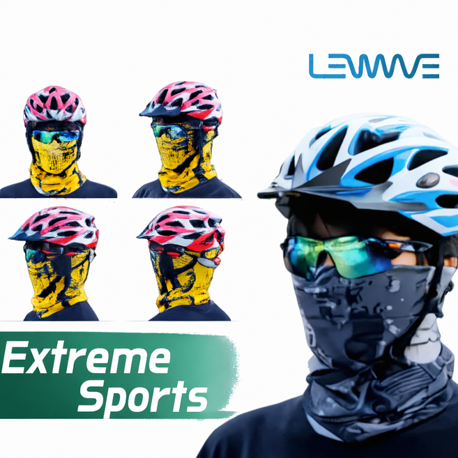 돈쭈모니 런웨이브 정품 멀티스카프세트 등산 캠핑 바이크 두건마스크, 1세트, 6종