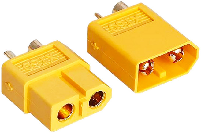 XT60 커넥터 암/수 DC잭 드론 RC카 배터리, 1개