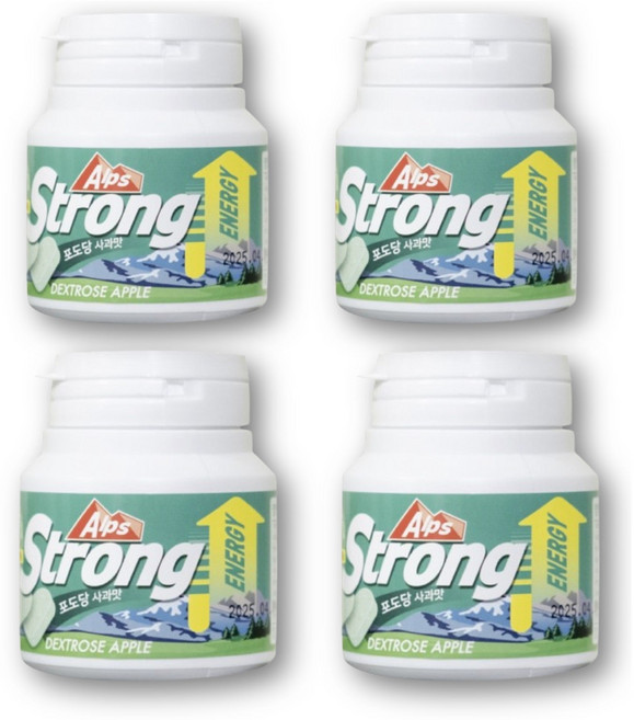 알프스스트롱 포도당 캔디 사과맛, 60g, 4개