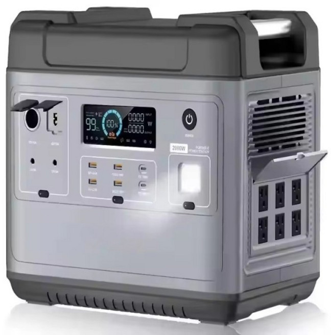 2000Wh 휴대용 파워스테이션 태양광 발전기 됨, 01 Black-AU, 06 500W-900WH