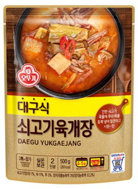 오뚜기 대구식쇠고기육개장, 500g, 1개