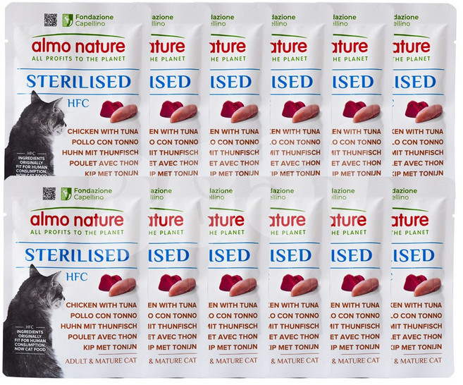 알모네이쳐 스테럴라이즈드 파우치, 24개, 50g, 닭고기와 참치