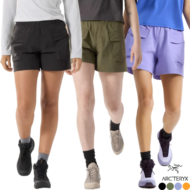 아크테릭스 감마 유틸리티 5인치 여자 기능성 카고 쇼츠 등산 반바지 아웃도어 여름 등산복