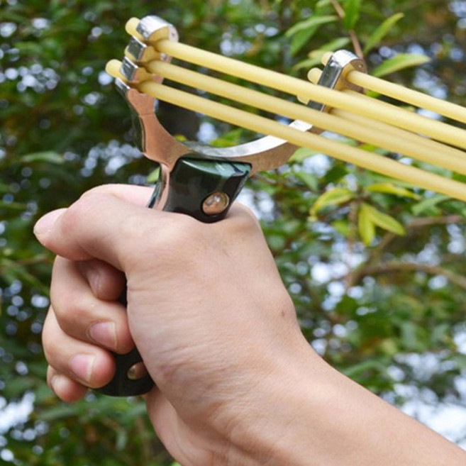 [프리미엄]전문가용 새총 고무줄 구슬 총 새쫓는 기구, 1개, 3-새 총-쇠 구슬1kg