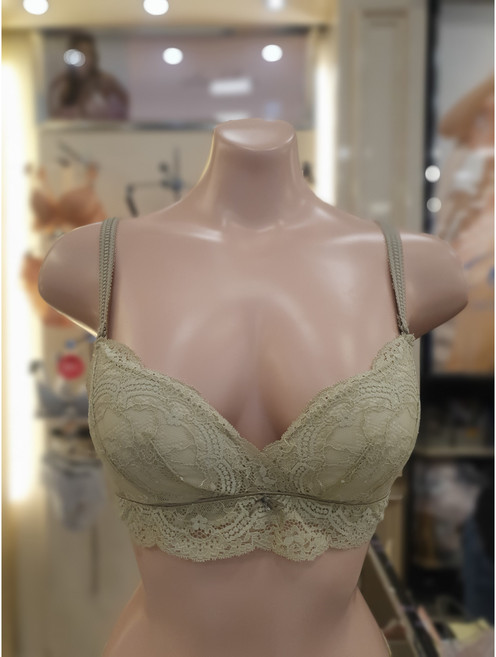 에블린 [노와이어] 라플레르 풀컵 브라 (그린) EBBRE4925M