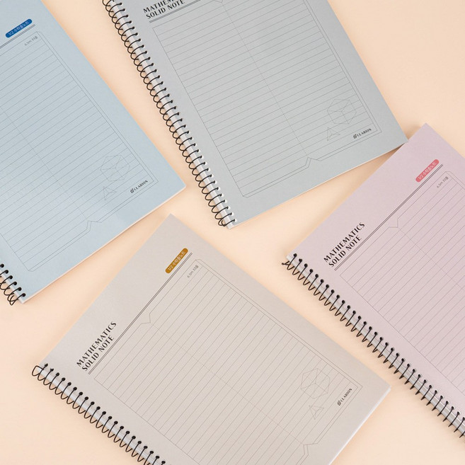 솔리드 33줄 스프링 수학줄노트 3권 92매 랜덤발송