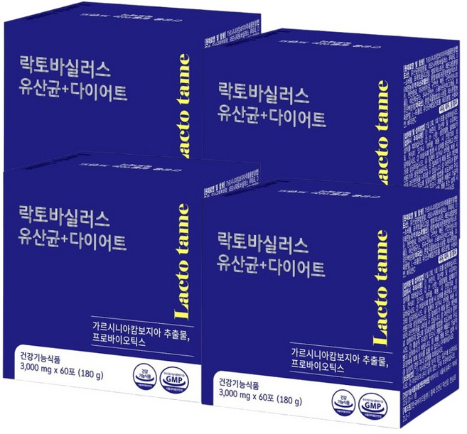락토테미 락토바실러스 유산균다이어트, 180g, 4개