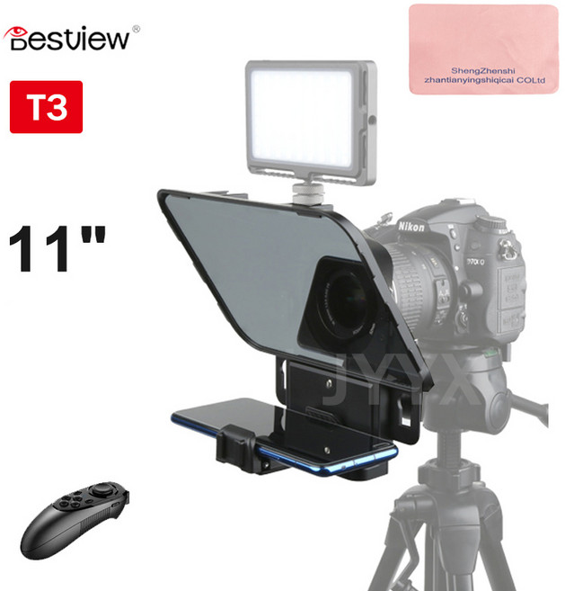 Desview T3 카메라 텔레프롬프터 휴대폰/11인치 태블릿 지원, 1개