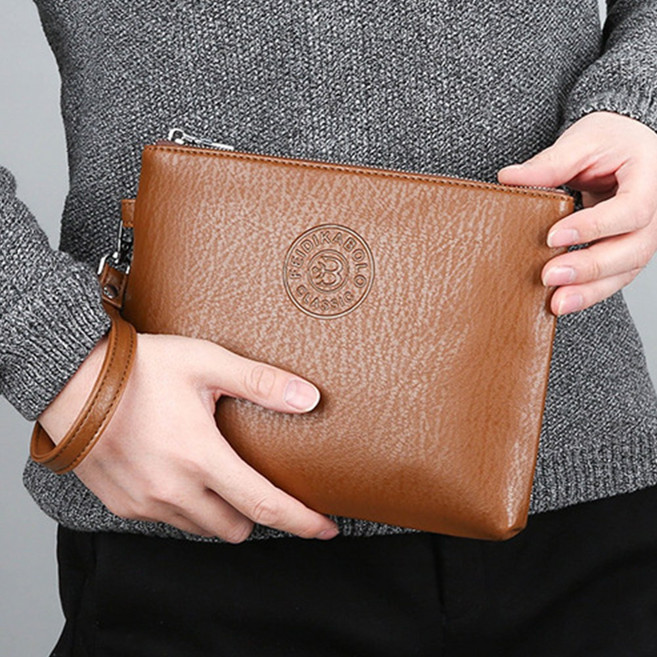 가죽 클러치백 남성용 가방 손목 스트랩가방 여권 카드지갑 보조가방