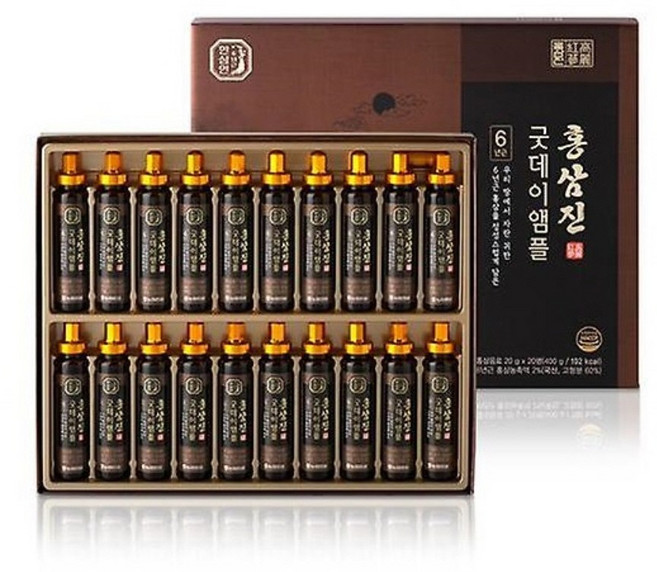 한삼인 홍삼진 굿데이 앰플 20g + 쇼핑백, 400g, 1세트