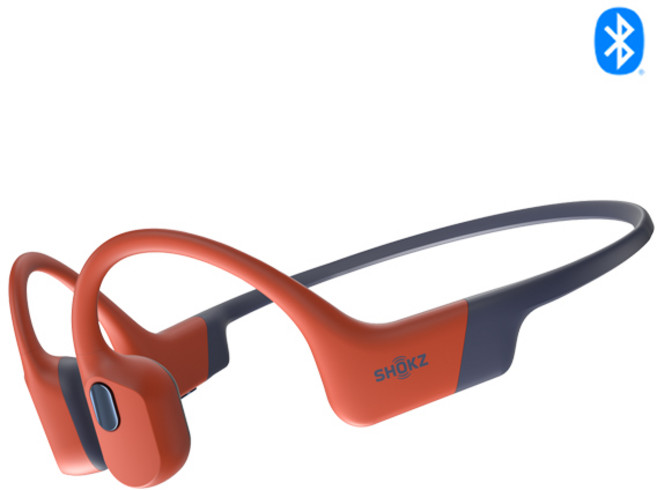 샥즈 오픈스윔 프로 골전도 MP3 블루투스 이어폰 S710 정품 AS가능, 색상:레드