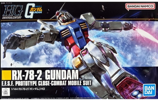 HGUC #191 RX-78-2 鋼彈 1/144 模型, 1個, 會員價.