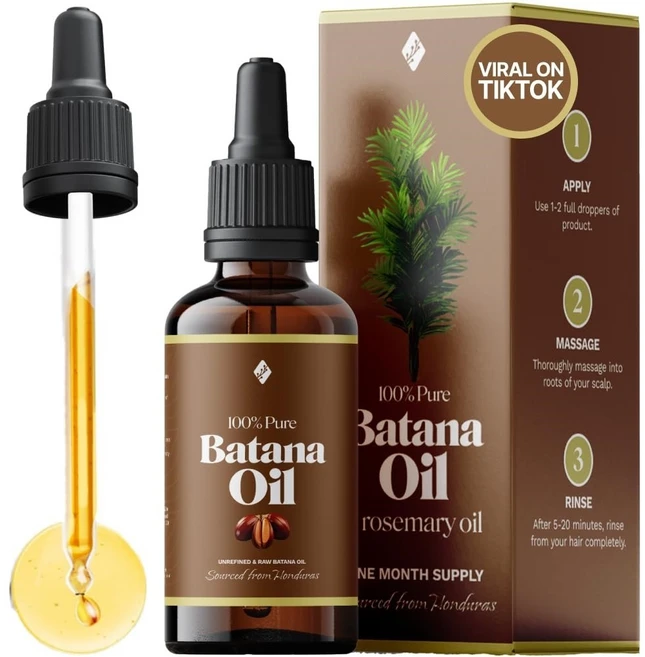 발모를 위한 로즈마리 함유 바타나 오일 - 튼튼하고 건강한 모발을 위한 영양 두피 & 디톡스 로즈마리 함유 100% 유기농 바타나 오일 - 탈모 감소 및 두피 디톡스 (30mL), 1개, 30ml - 쿠팡
