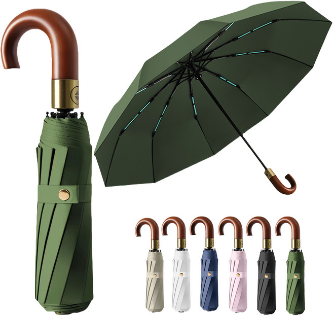 별의 바다 UV 99.9% 차단양 자외선차단 커브드그립 4세대 3단 접이식 자동 접이식 우산 양산 겸용 + 커버포함