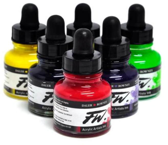 [다일러로니]FW 아크릴잉크 29.5ml (색상 선택), 251/Sepia, [6255870]251 / Sepia - 쿠팡