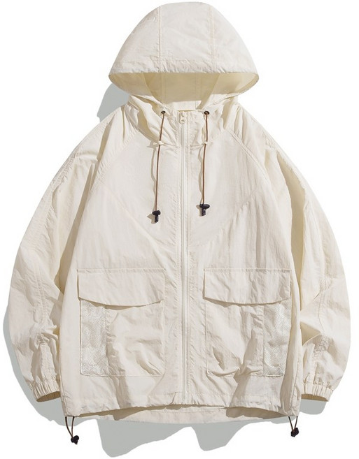 夏季輕薄冰絲防曬連帽外套