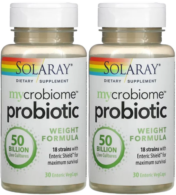 솔라레이 마이크로바이옴 프로바이오틱 웨이트 포뮬라 500억 30캡슐 이눌린 1+1, 30정, 1개 - 쿠팡