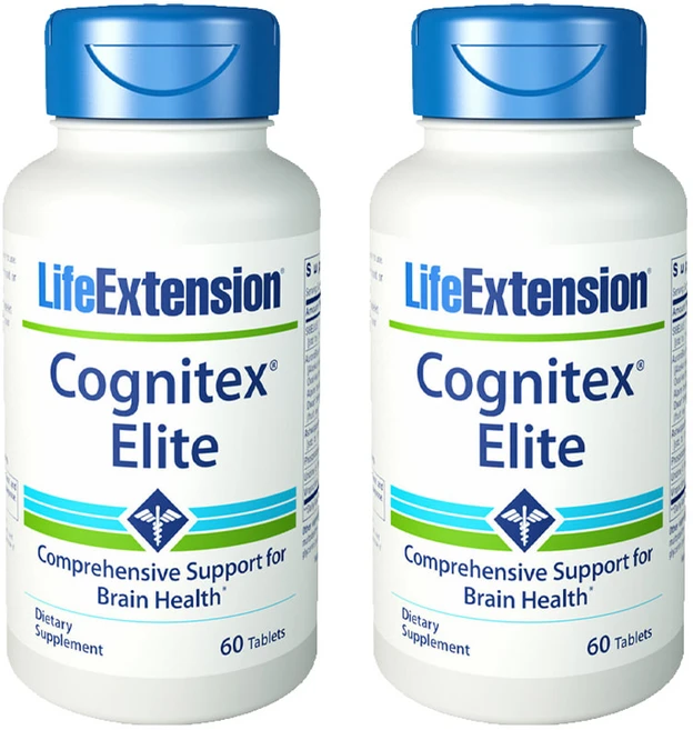 라이프 익스텐션 (Life Extention) 코그니텍스 엘리트 60 정 X 2개, 120정, 1세트, 60정 - 쿠팡
