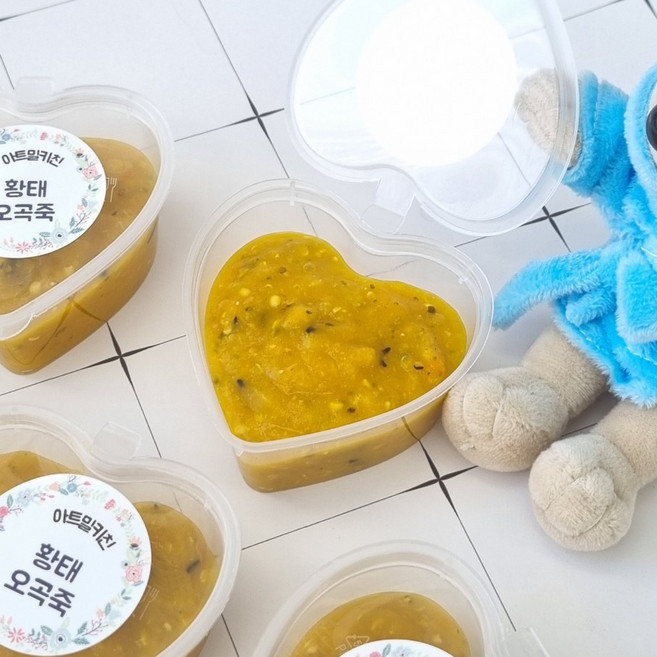 아트밀키친 황태오곡죽 대용량 500g (50g*10통) 강아지 고양이 노령견 영양죽 저지방 건강죽, 1세트
