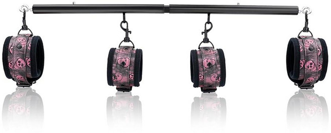 스프레더 바 튼튼한 스테인리스 스틸 확장 가능한 블랙 홈 짐 4피스 모피 퍼플 조절 스트랩 스포츠 보조 훈련 피트니스 장비 필라테스 키트 요가 세트 실버+퍼플 PU 키트 1, Cladele 블랙+블랙-핑크 PU 키트