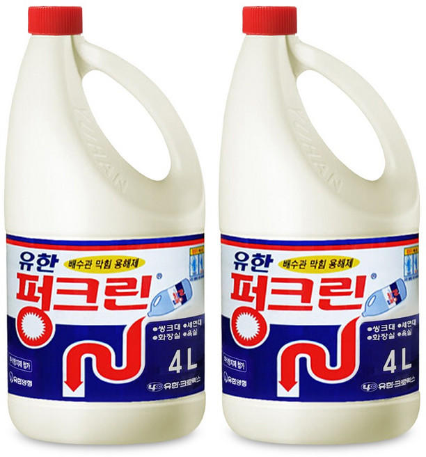 펑크린 배수구세정제, 4L, 2개