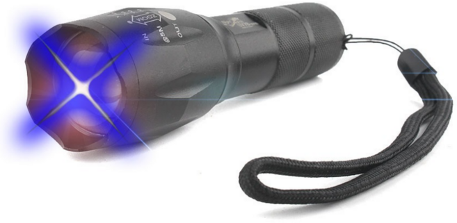 낚시 찌보기 395nm 강아지오물 UV-7W LED손전등, 1개, UV-7W 랜턴