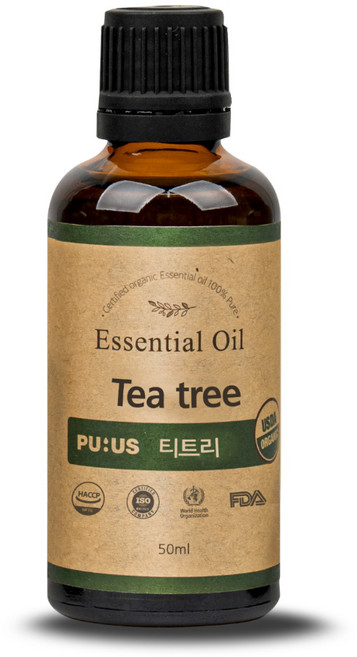 퓨어스 유기농 티트리오일, 50ml, 1개