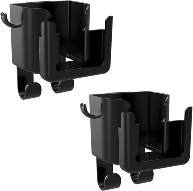 월간리빙 차량용 헤드레스트 후크걸이, 블랙, 2개