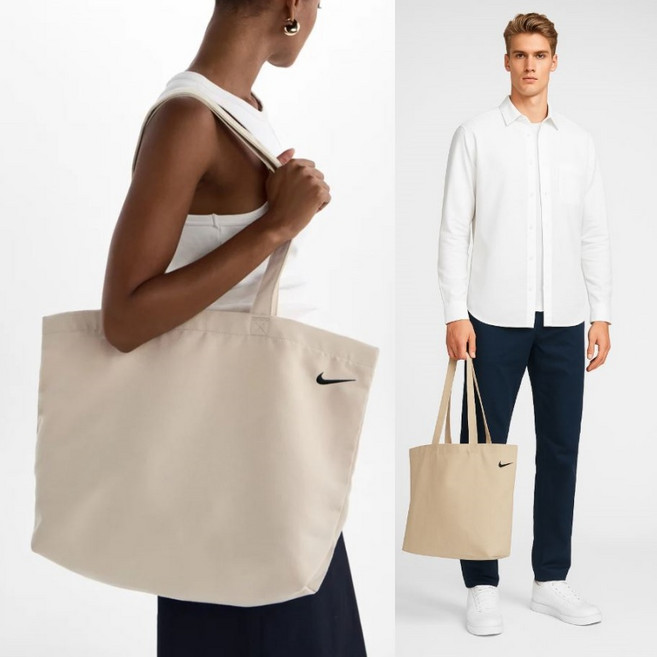 나이키 스우시 아이보리 에코백 남녀공용